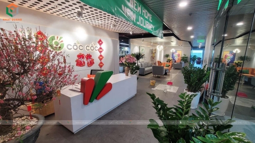 Dự án thi công nội thất văn phòng làm việc Công ty TNHH Cốc Cốc